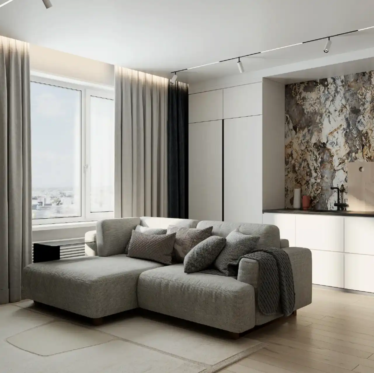 ЖК Аквариум Алматы, двухкомнатная квартира